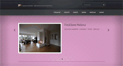 Desktop Screenshot of fireandstone-mallorca.com