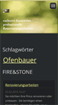 Mobile Screenshot of fireandstone-mallorca.com